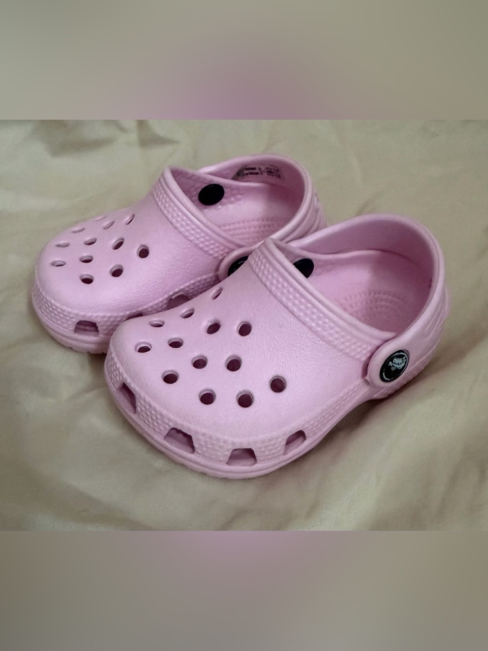 Crocs Classic Clog Baby Toddler Girls Pink C2 EU 19 Slip On Shoes